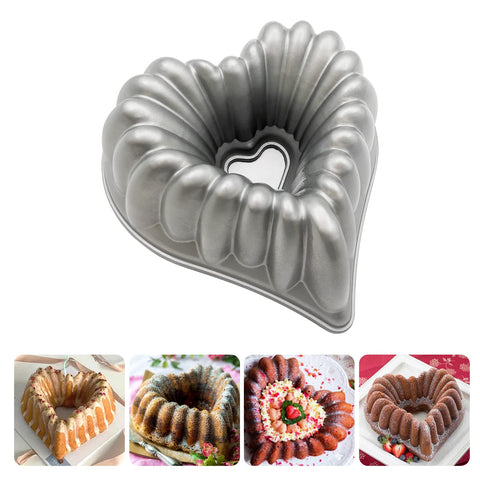 WBJKZJD Charlotte corazon 10 pulgadas: molde duradero para pasteles grandes y vistosos
