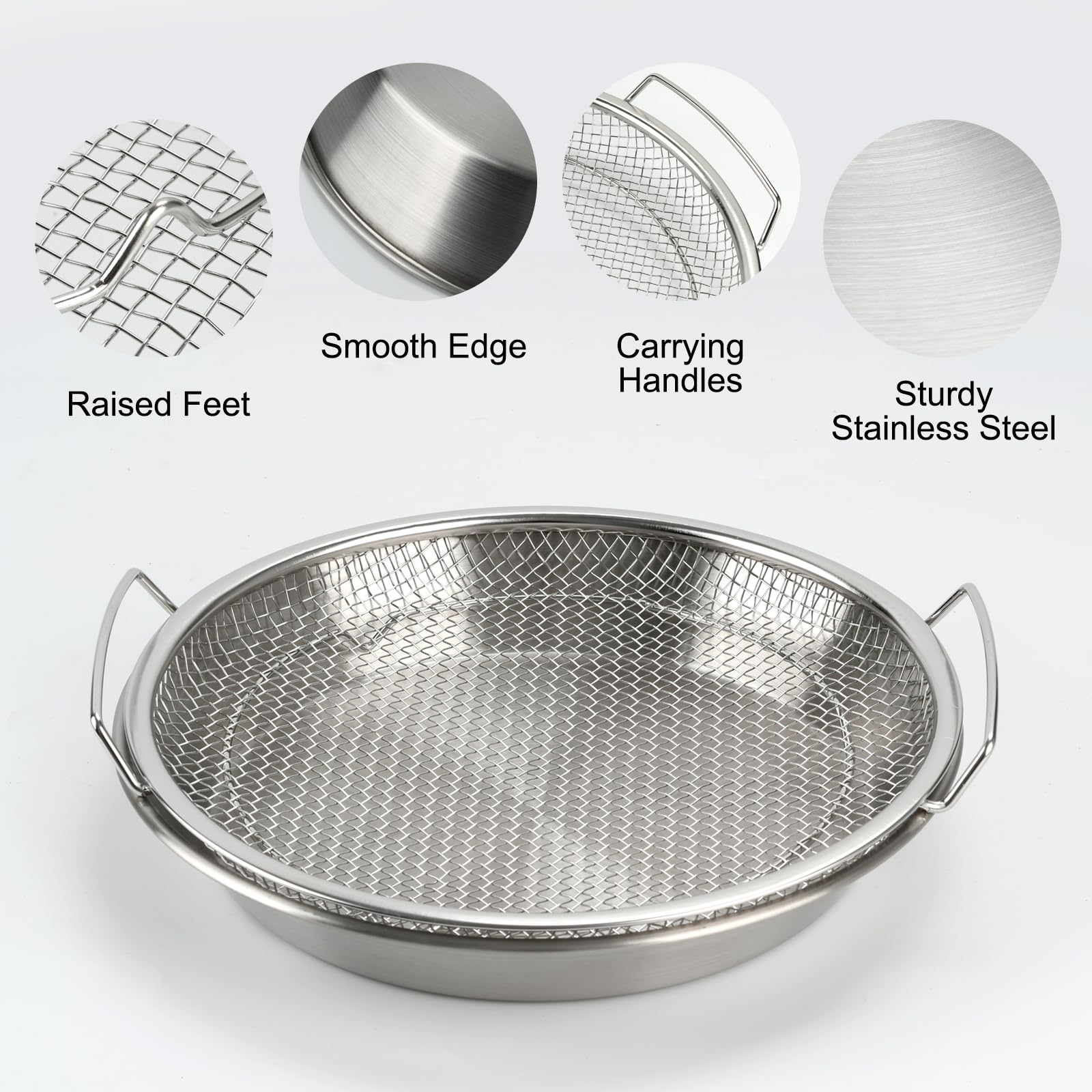 WBJKZJD rejilla-drenaje-acero-inoxidable: durable para freír con drenaje eficiente