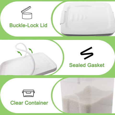 WBKTOOL Plástico libre de BPA, seguro para almacenamiento de alimentos.