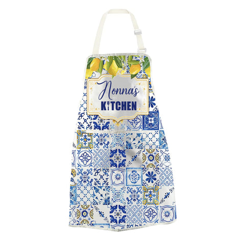 Delantal WCGXKO para cocina con bolsillos frontales útiles para utensilios.