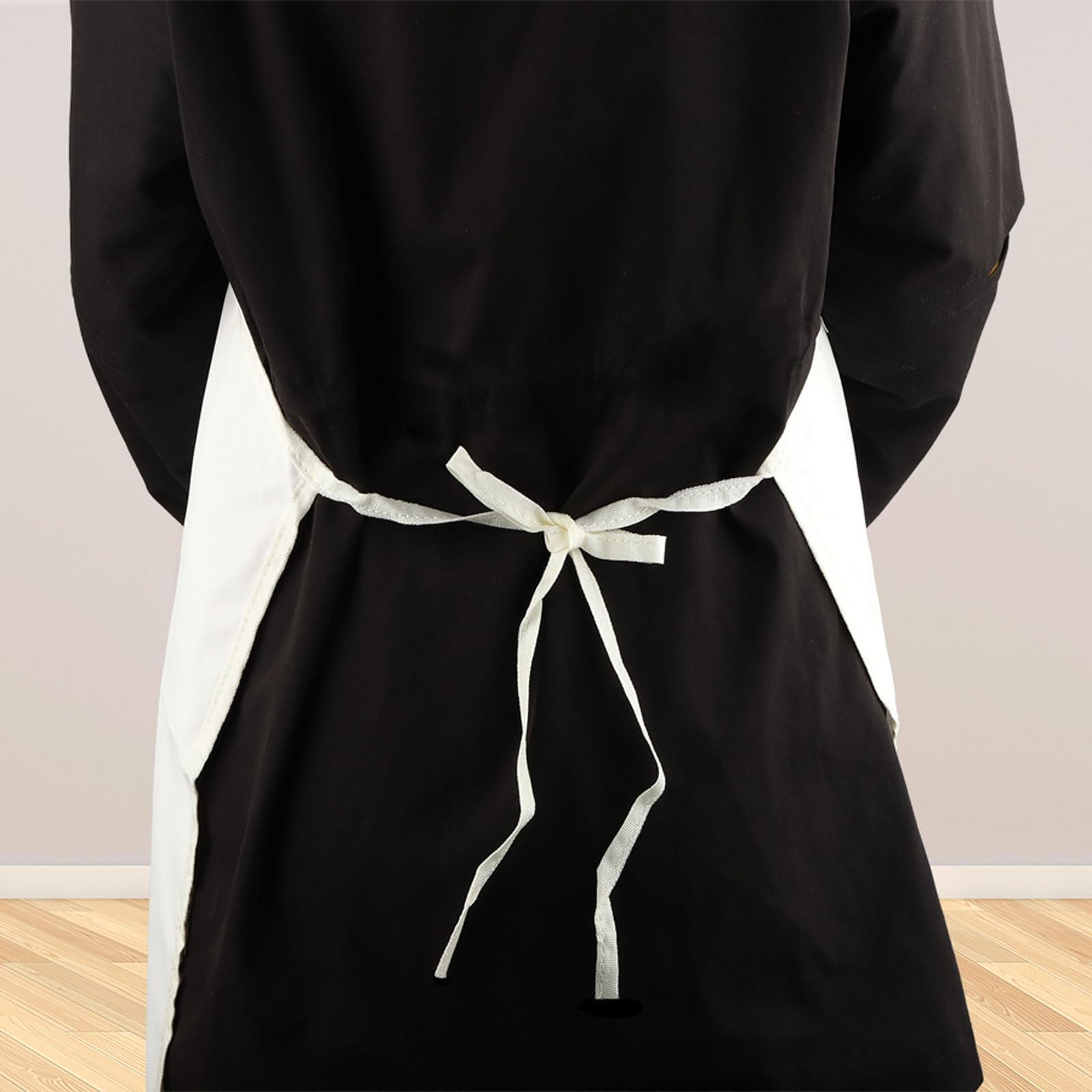 Delantal WCGXKO de talla ajustable para diferentes cuerpos.