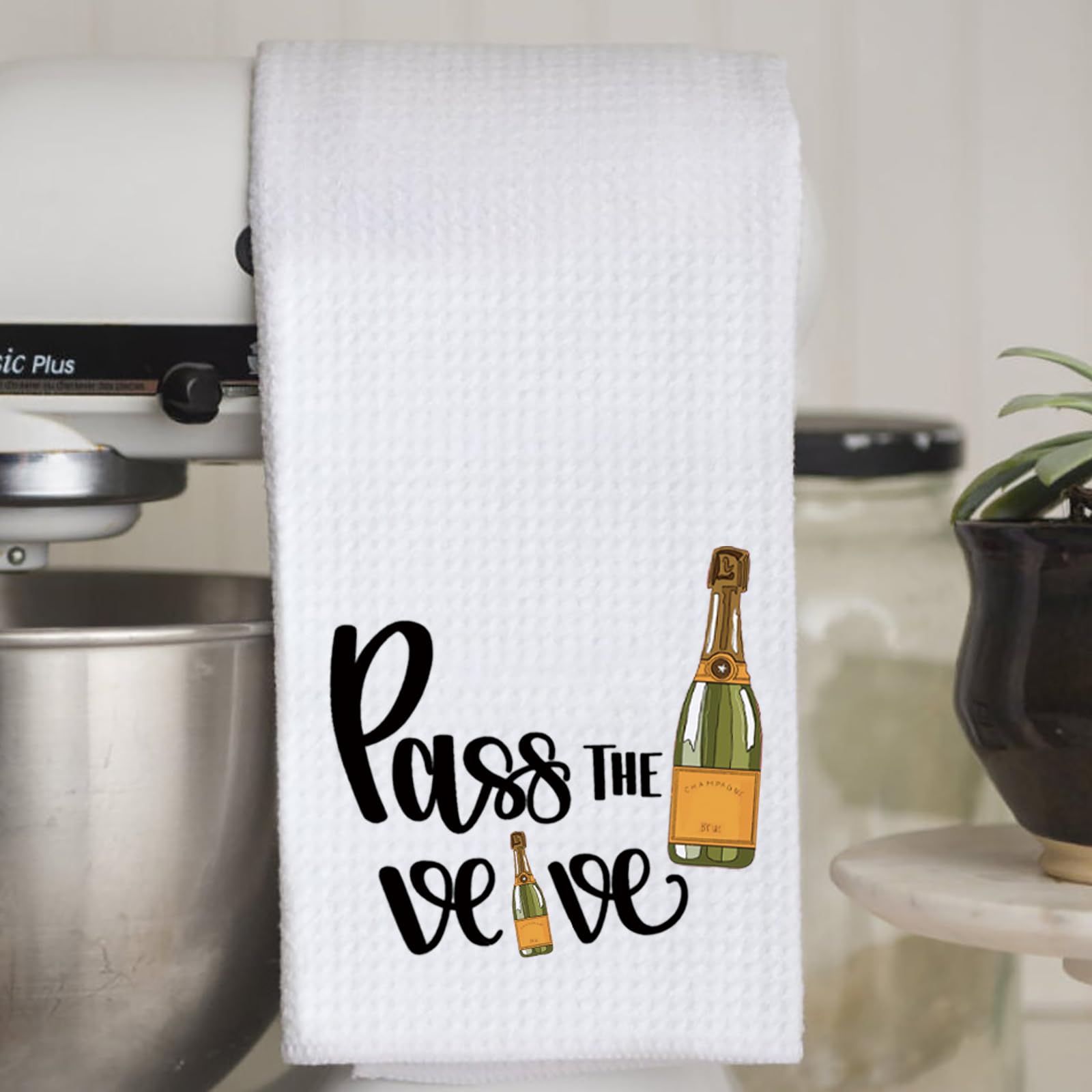 Regalo divertido WCGXKO para amantes del champagne y la cocina.