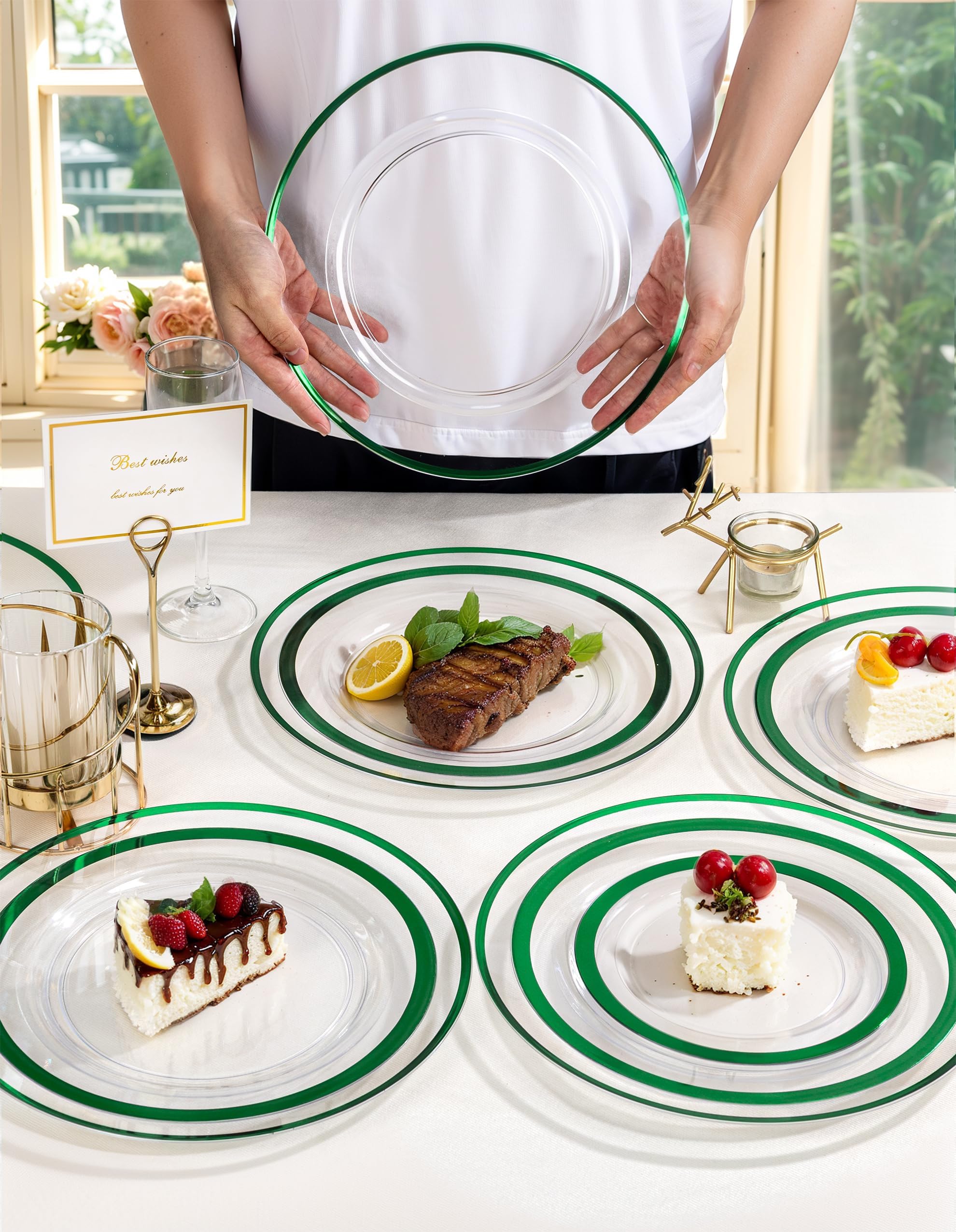 Día de San Patricio: plato cargador verde para ambientación festiva