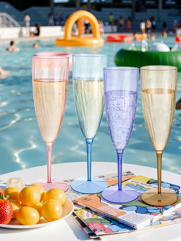 Vasos para piscina WDF, brindis coloridos, 6 oz.