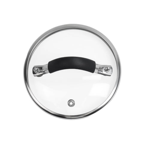 WDONAY tapa universal de 5,5 pulgadas en vidrio templado para evitar salpicaduras y mantener aromas