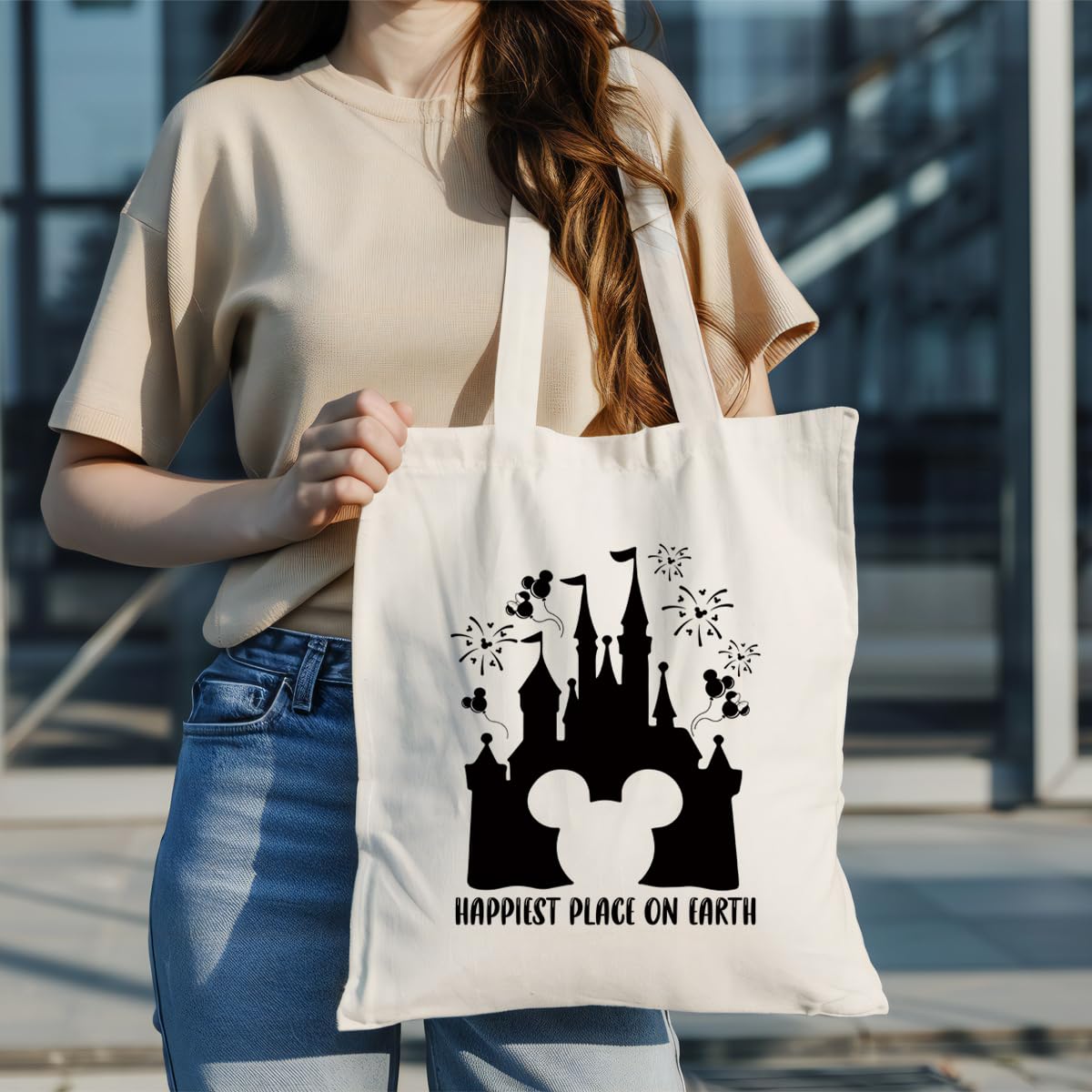 WDSXWH bolsa tote Castillo Mágico lista para compras reutilizable