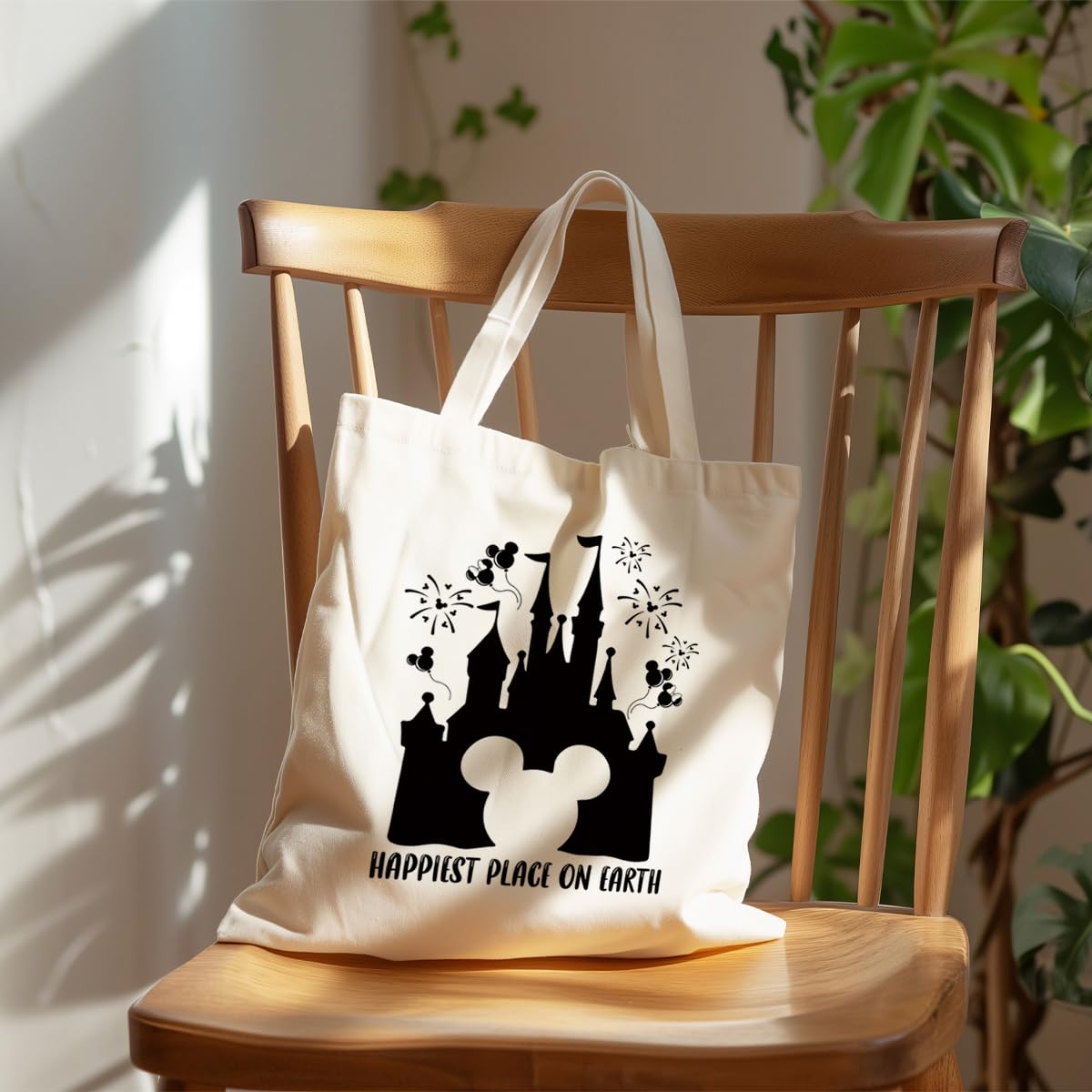 WDSXWH bolsa tote Castillo Mágico usada en lectura en biblioteca