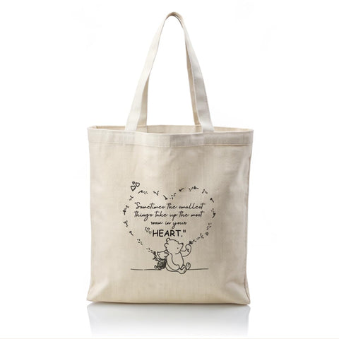 Bolso canvas WDSXWH oso frente: diseño adorable para uso diario y compras