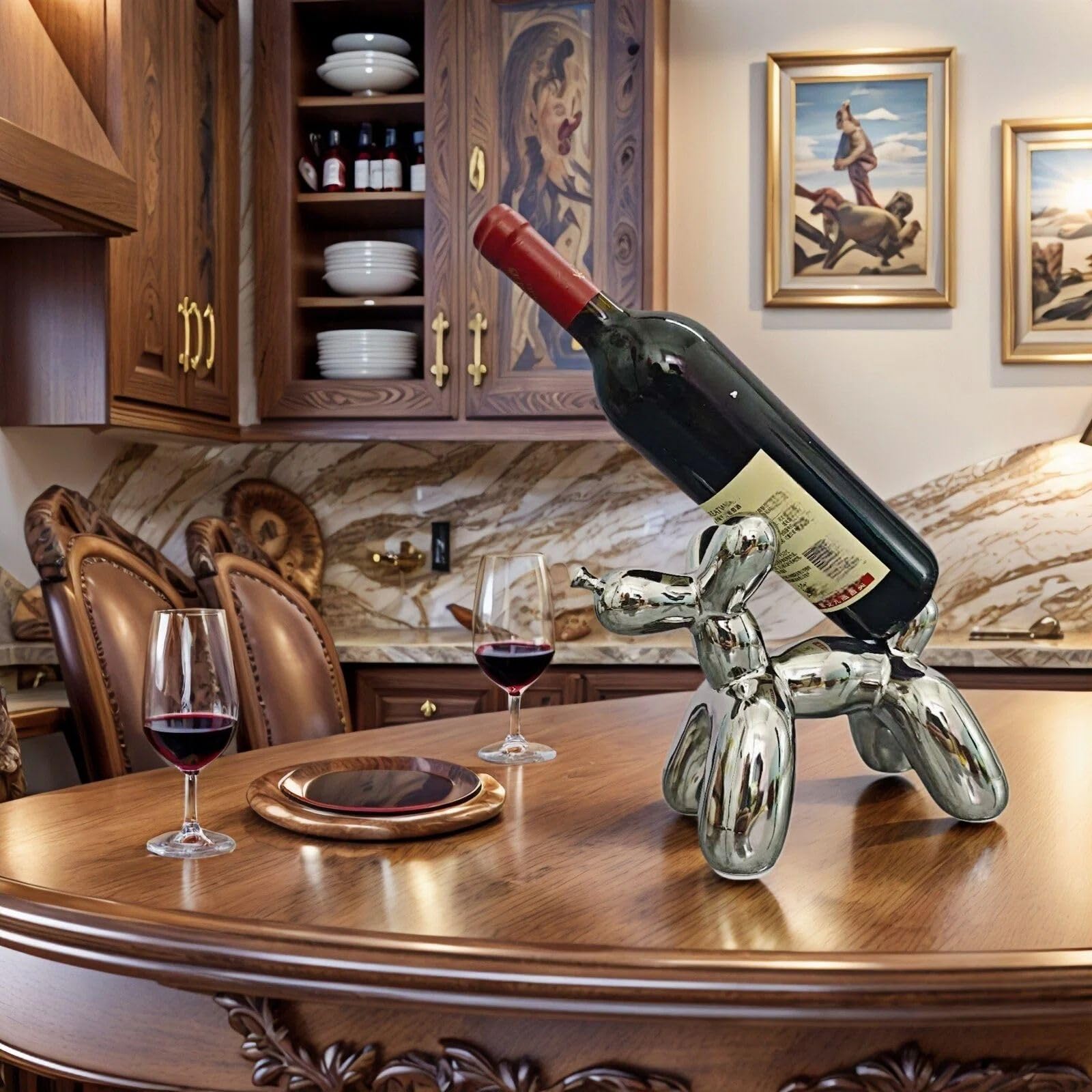 WE-CY artware: figura decorativa perro globo, perfecta como detalle con personalidad.