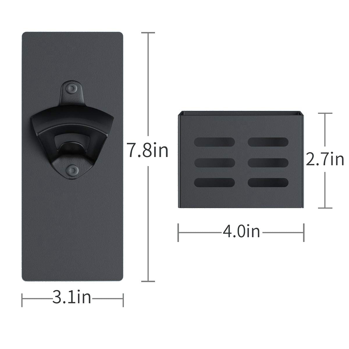 Weallbuy cestillo tapas imantado lateral, mantiene limpias las superficies al abrir