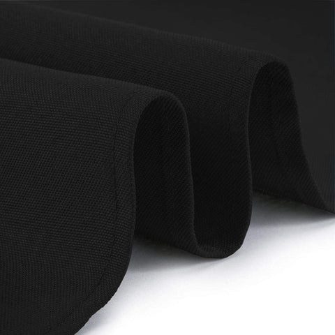 Mantel WEALUXE negro rectangular, lavado fácil gracias al poliéster 200 GSM