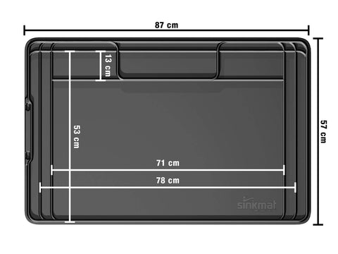 WeatherTech SinkMat facilita la limpieza de derrames y salpicaduras del fregadero.