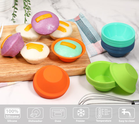 Webake apto para horno y microondas, silicona antiadherente para puto.