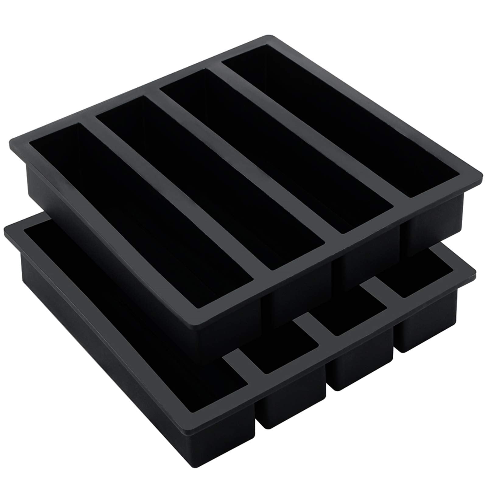 Webake bandeja hielos silicona dos piezas, desmolde fácil para cócteles