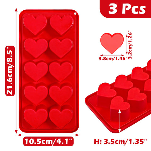 Webake molde corazón silicona para dulces, perfecto para caramelos decorativos.