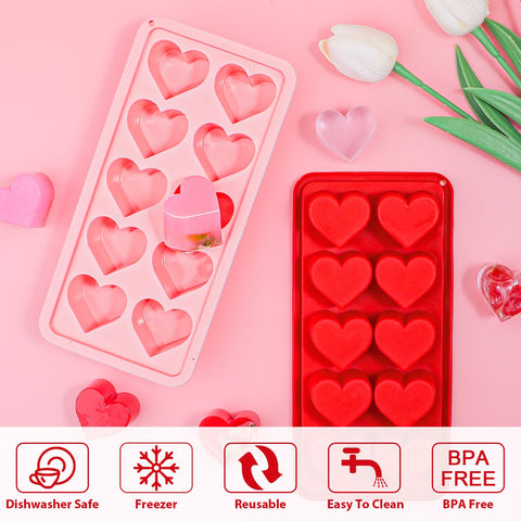 Webake molde corazón para jabón, creativo y reutilizable.
