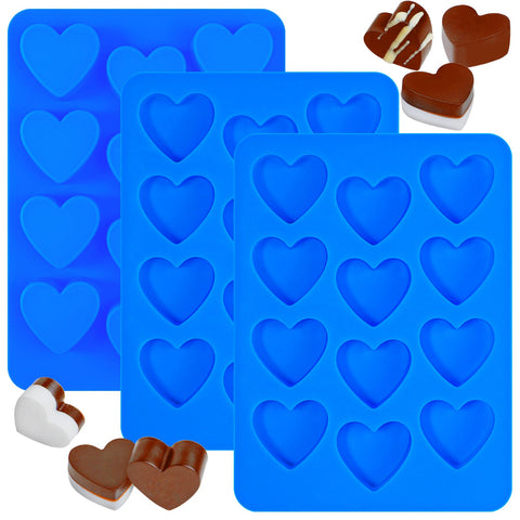 Webake Corazón Silicona 12 Cavidades frontal para chocolates y dulces