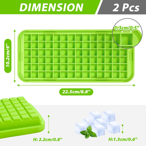 Webake hielos mini en cubos de 0-5 pulgadas ideales para bebidas frías