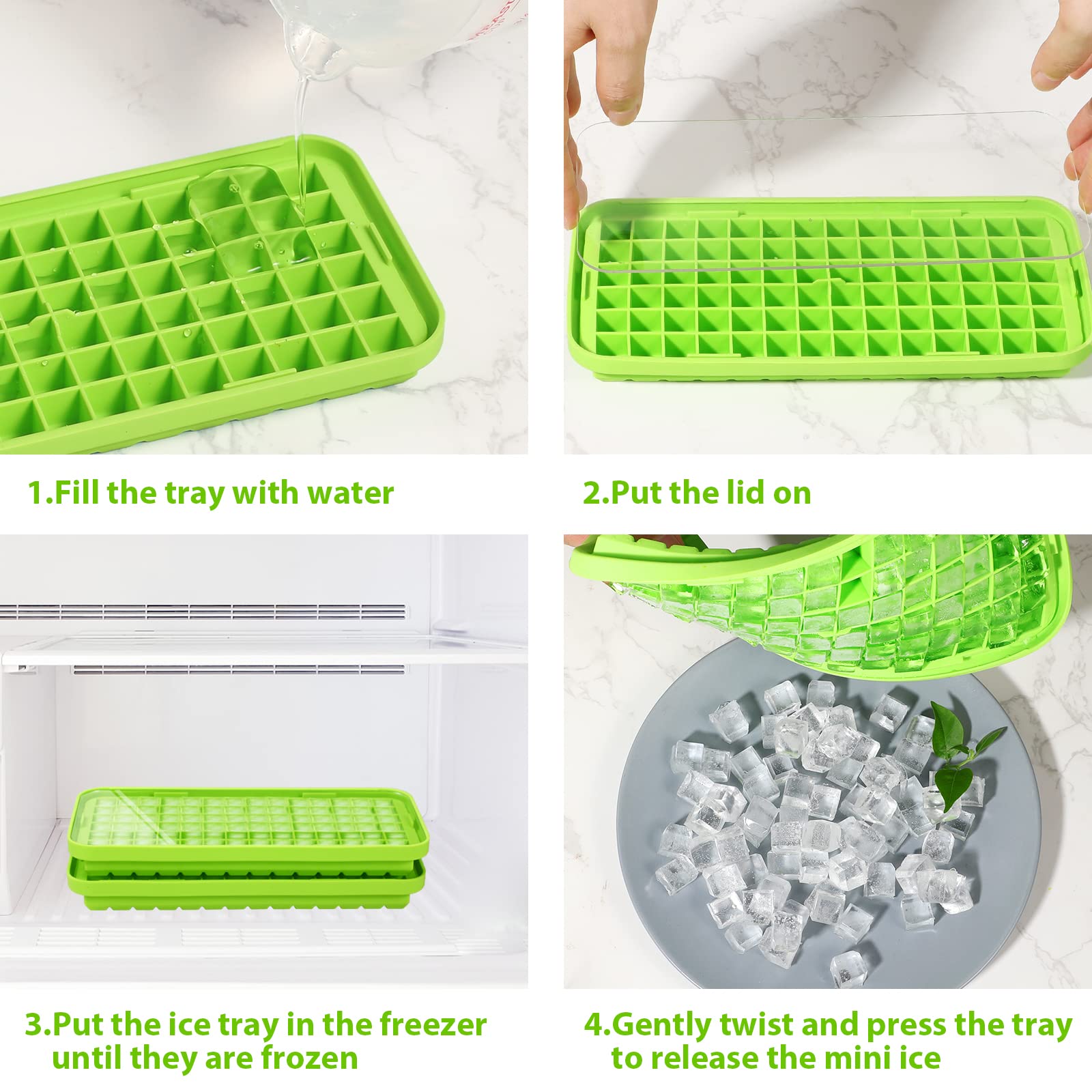 Webake hielo pequeño ideal para cocteles, café y jugos refrescantes