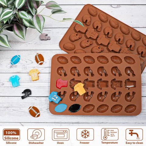 Webake molde chocolate fútbol tres patrones para repostería creativa