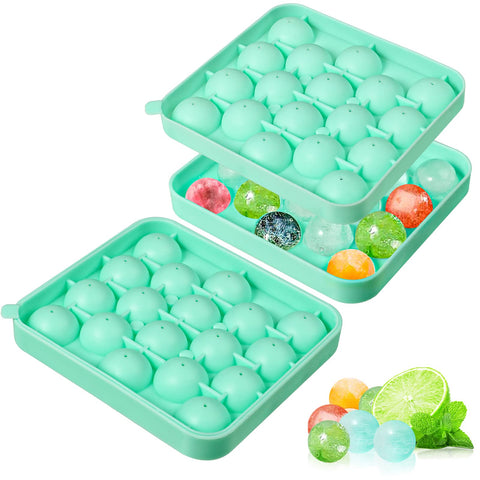 Webake molde hielo redondo de silicona con tapa para esferas perfectas.