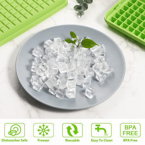 Webake molde de hielo silicona desmolde fácil para preparar grandes lotes