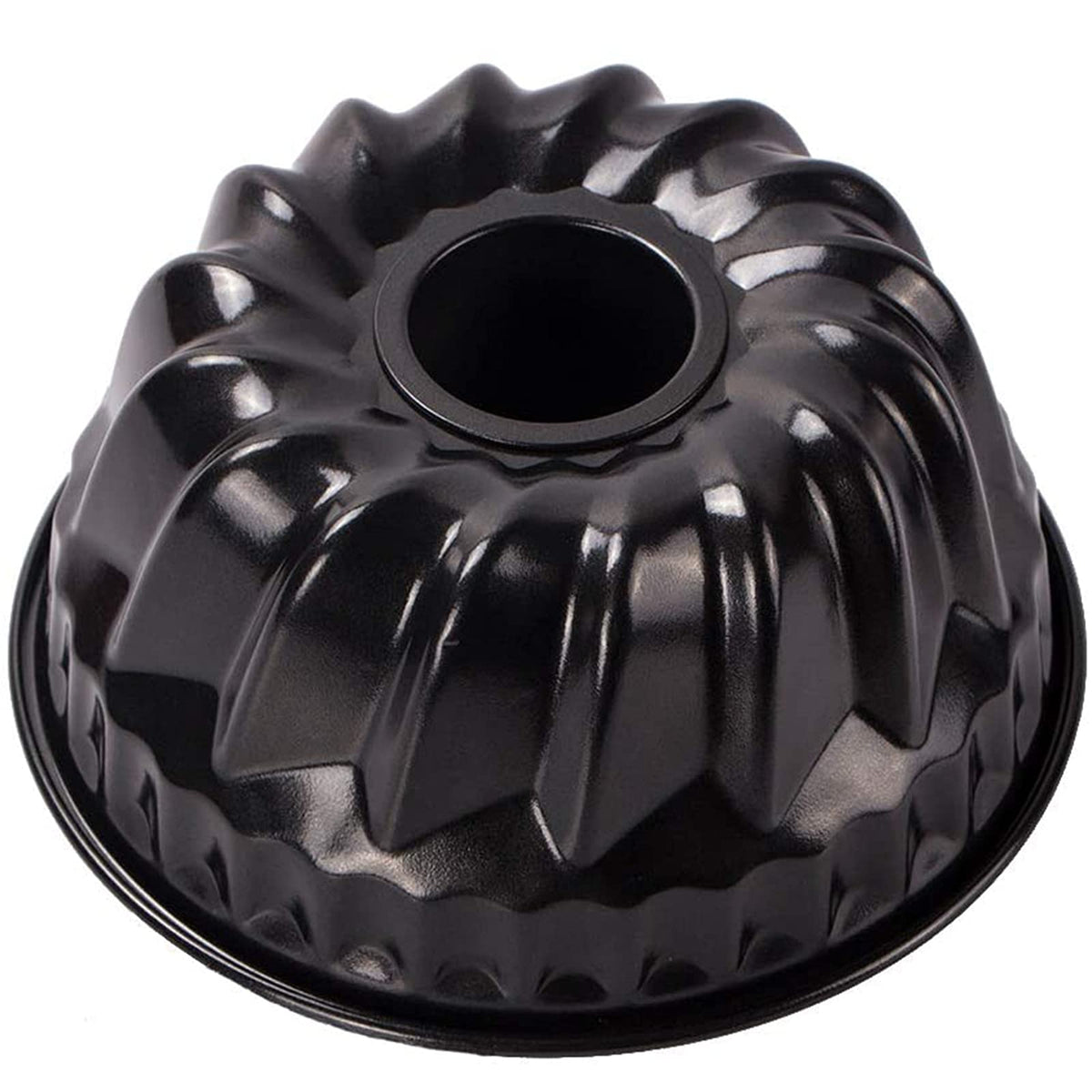 Webake moldeo kugelhopf de 7 pulgadas para pasteles con bordes acanalados, horneado uniforme.