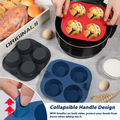 Webake molde silicona con manijas colapsables para mayor seguridad