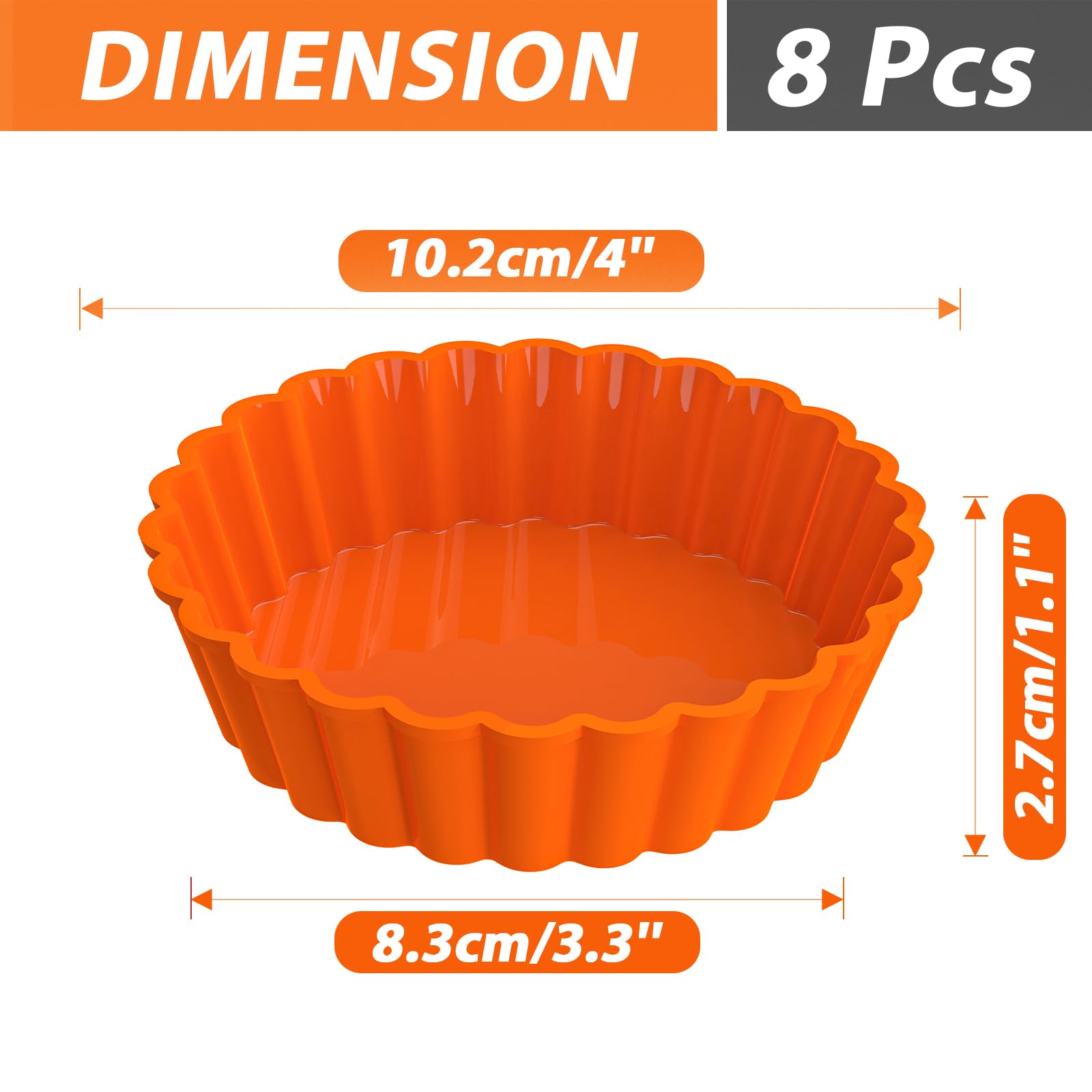 Webake molde tarta mini 4 pulgadas duradero para múltiples recetas.