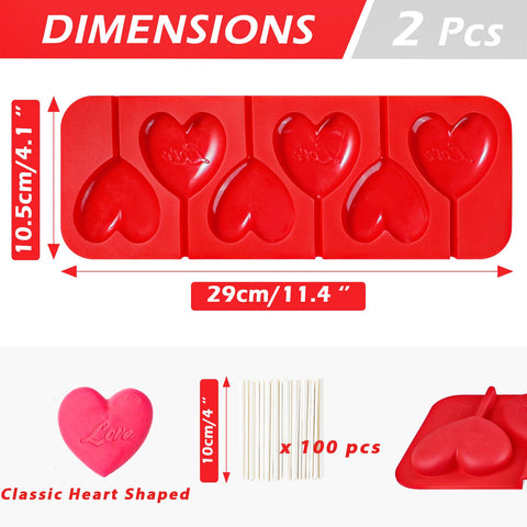 Webake moldes silicona corazón con dos patrones para variedad en repostería.