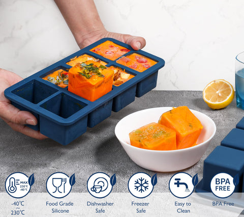 Webake rango de temperatura amplio, apto para horno, congelador y microondas.
