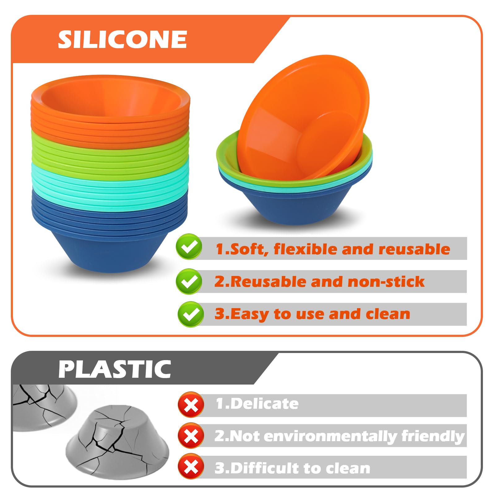 Webake molde de silicona resistente al calor para horno y microondas.