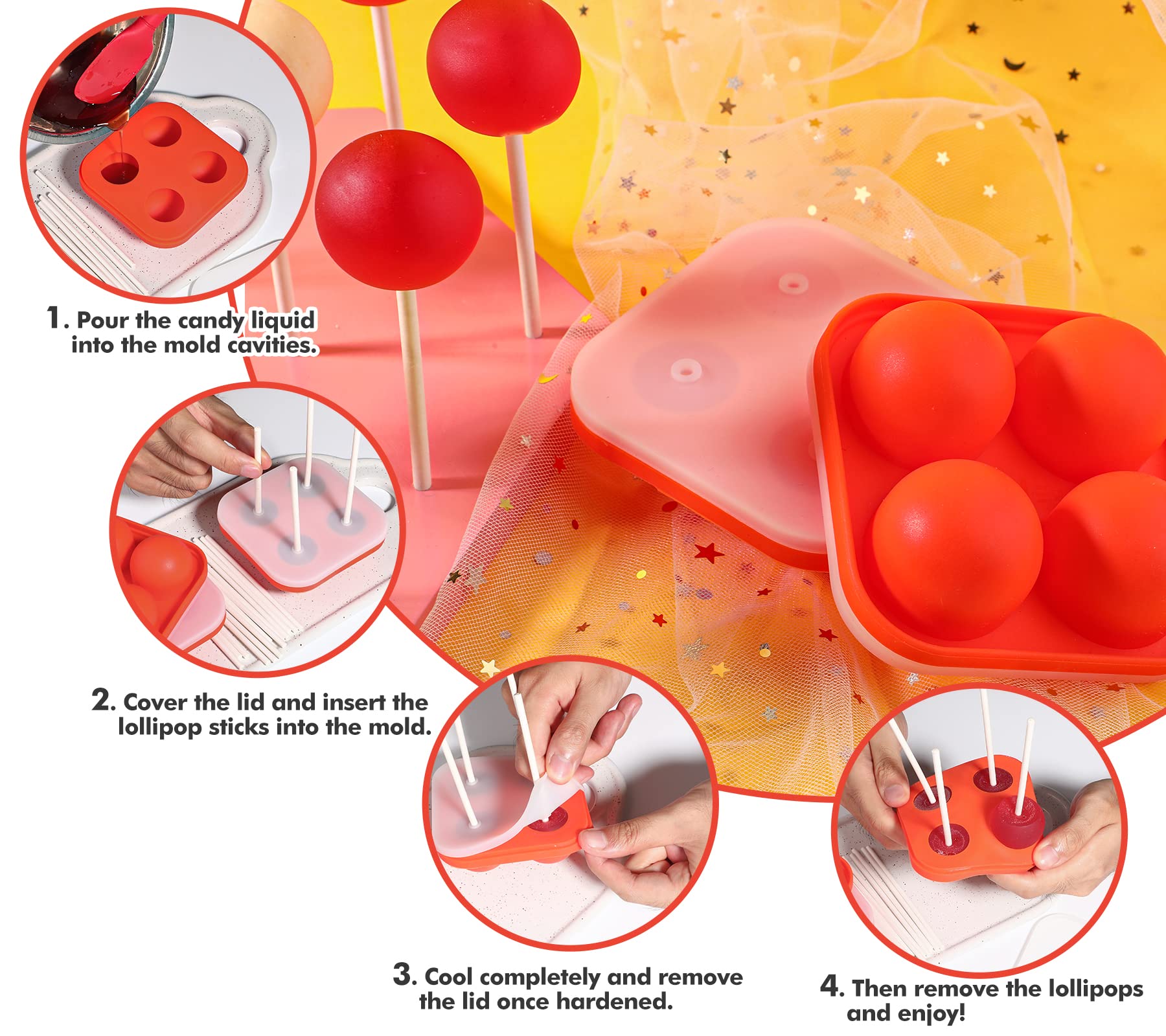 Webake set de moldes para postres y snacks creativos