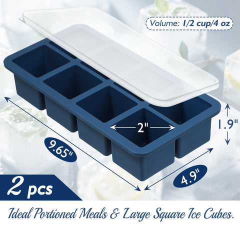 Webake silicona flexible para congelar, celdas fáciles de desmoldar.