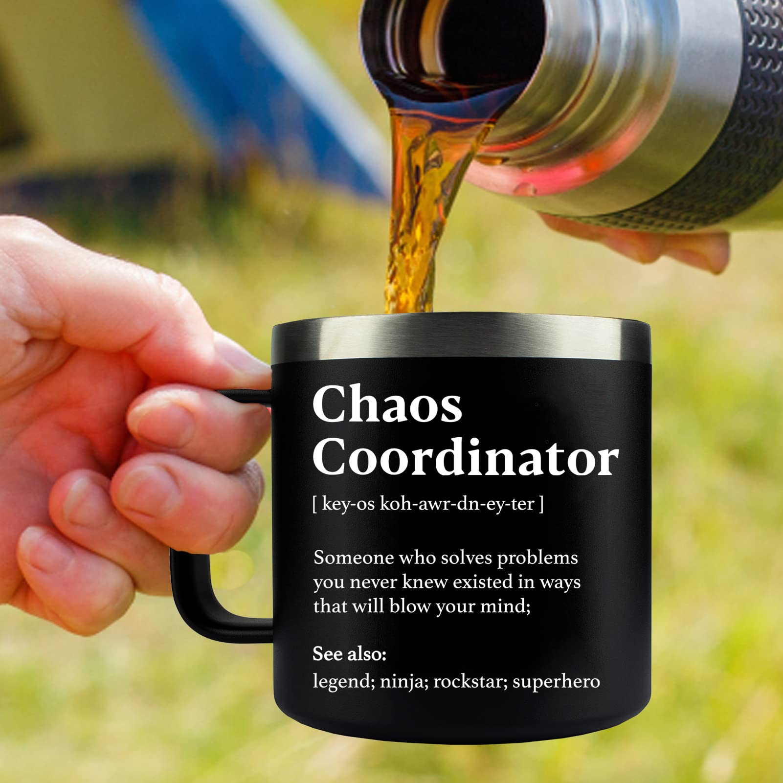 Coordinador del Caos de WECACYD, para usos al aire libre.