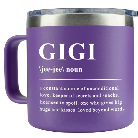 Taza de café WECACYD Gigi de 14 onzas, regalo para abuelas.