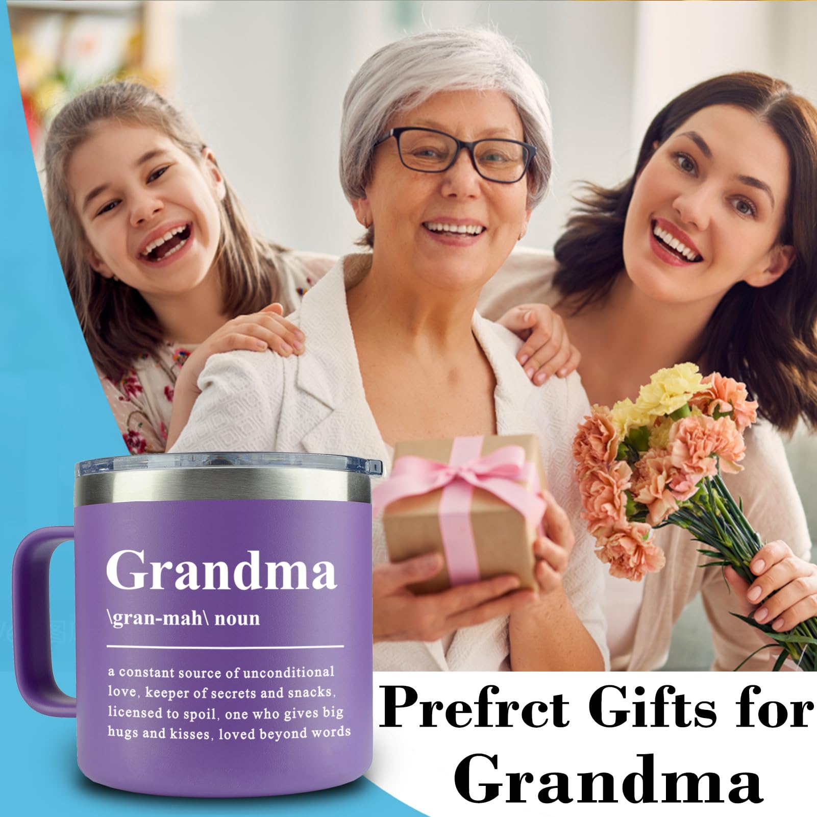 Regalo WECACYD para abuela, cumpleaños, práctico y bonito.
