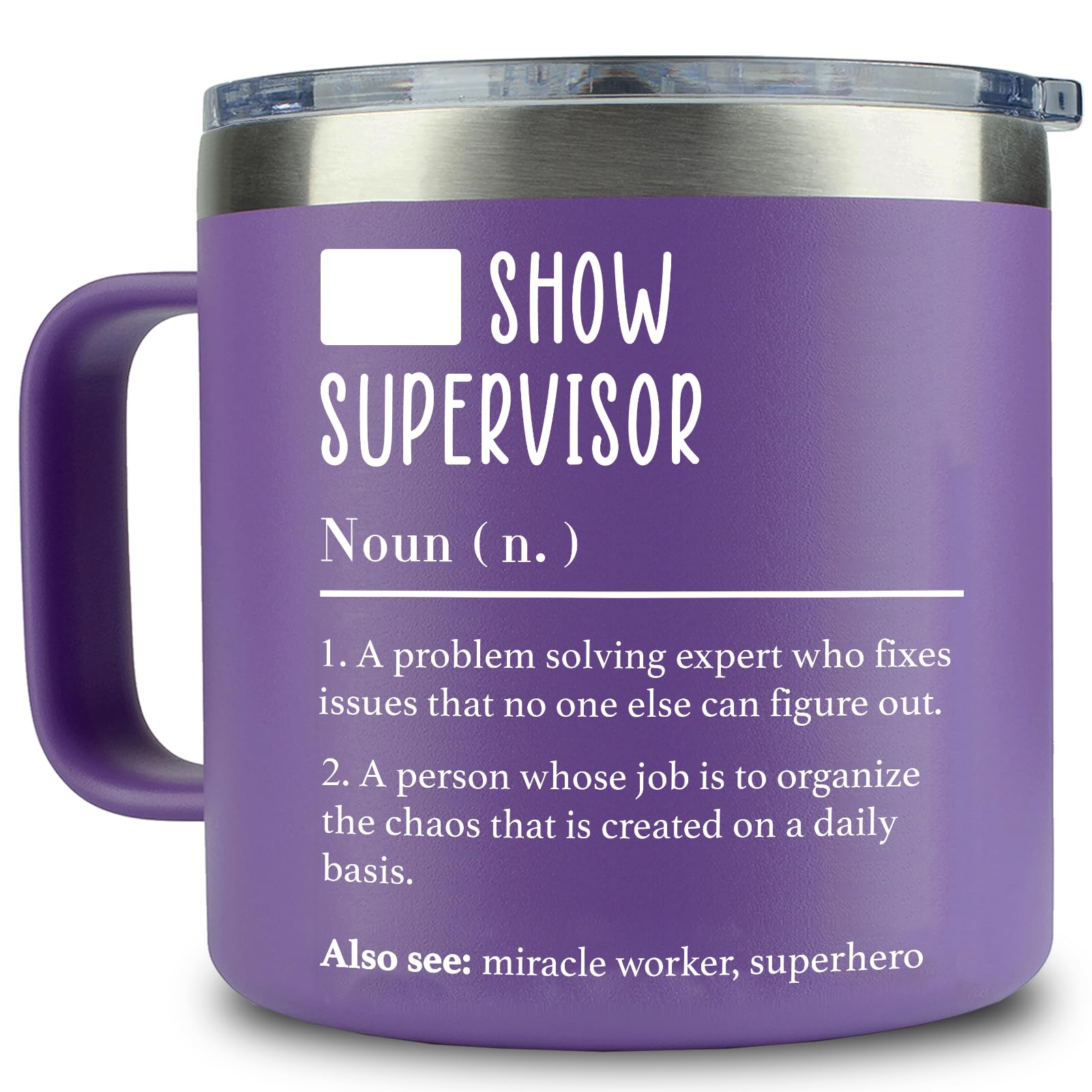 Taza WECACYD para jefa mujer, 14 onzas, ideal para la oficina.
