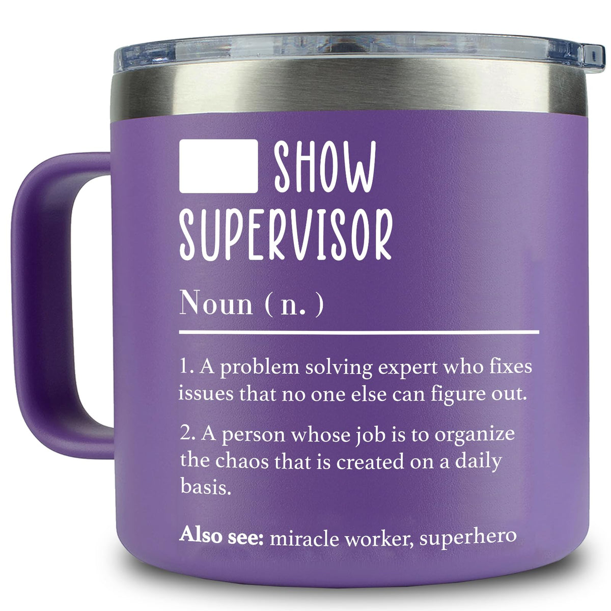 Taza WECACYD para jefa mujer, 14 onzas, ideal para la oficina.