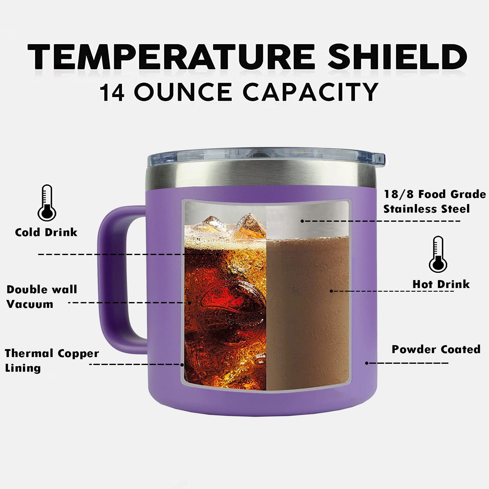 Taza uso diario WECACYD para interior, comodidad y estilo.