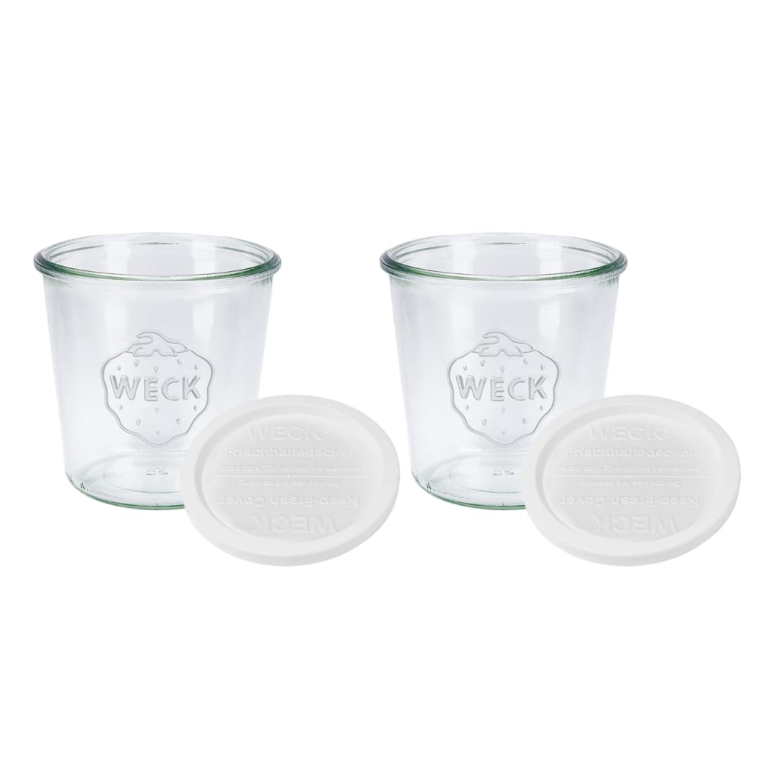 Weck 742 frasco tulip medio litro con tapa hermética para conservar alimentos frescos