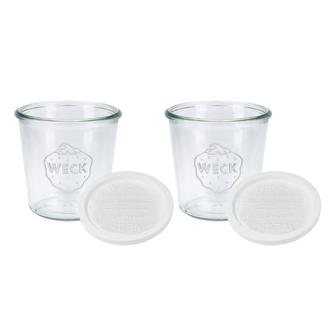 Weck 742 frasco tulip medio litro con tapa hermética para conservar alimentos frescos