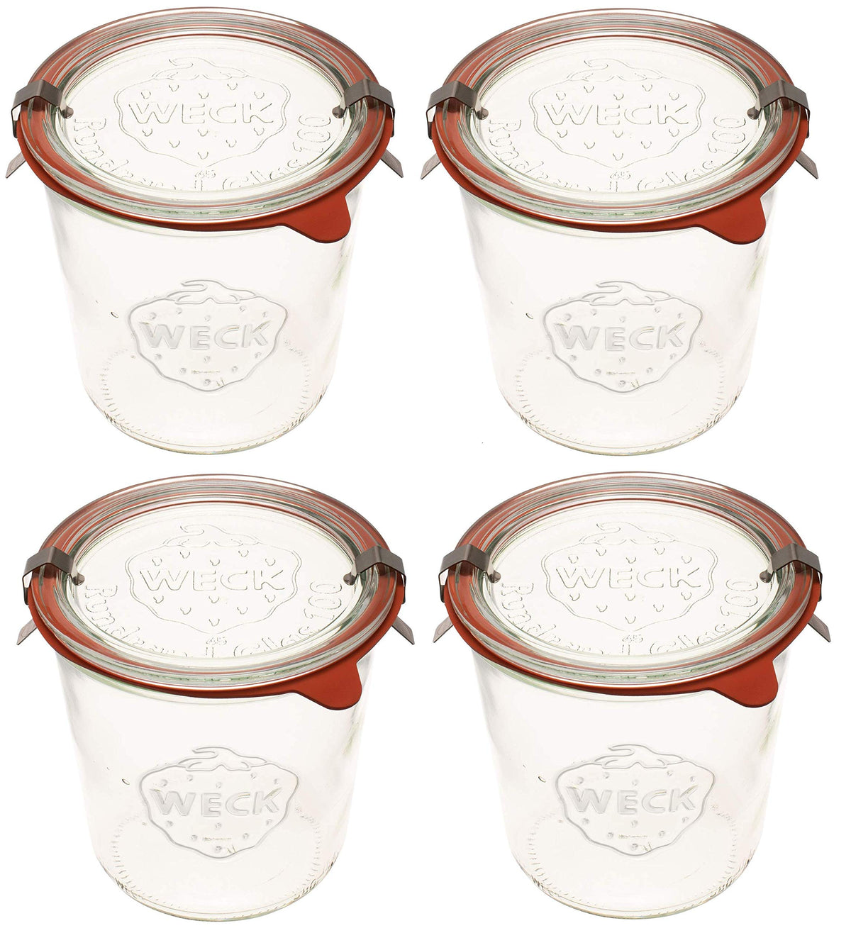 Jarra WECK de boca ancha para conservación de alimentos.