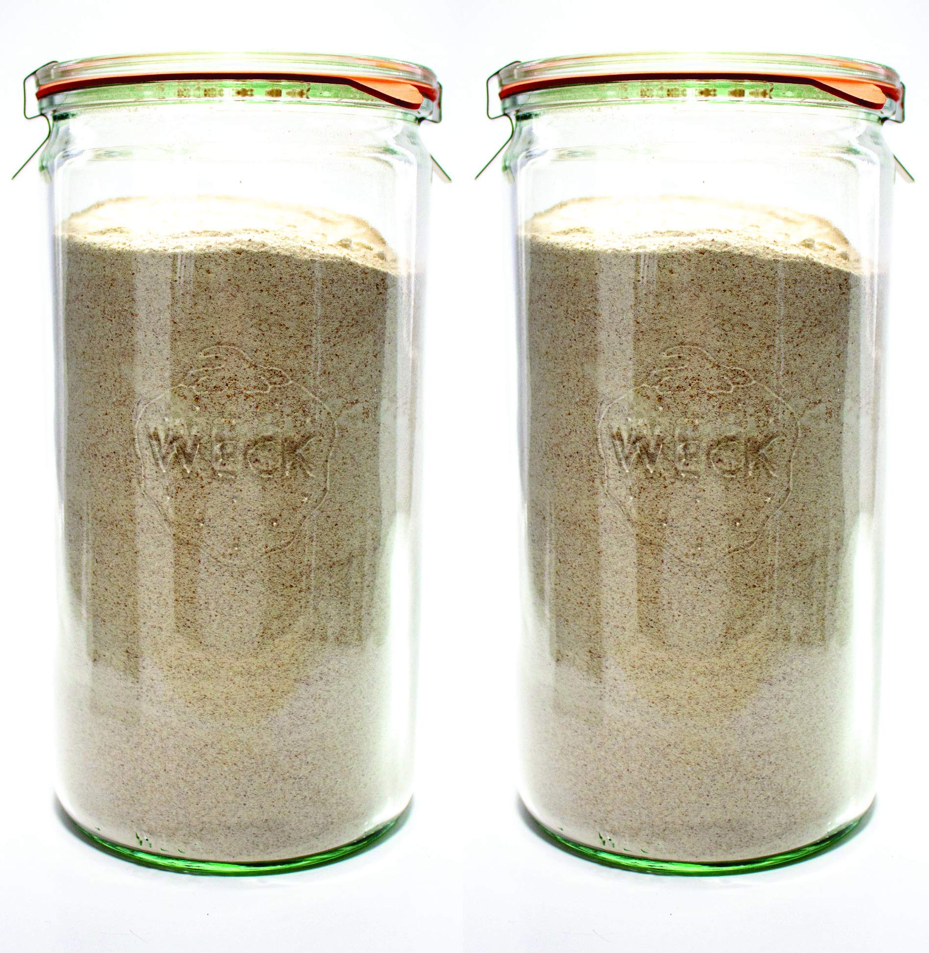 Frascos WECK para conservas caseras, ideales para vegetales y frutas.