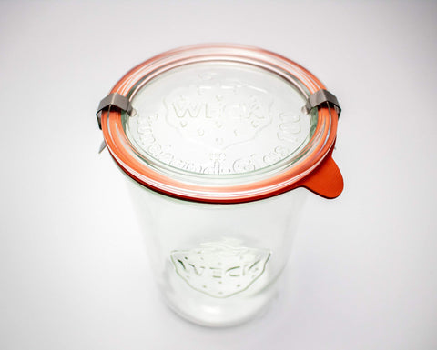 Weck Mold Jar 743 vidrio transparente facilita ver el contenido