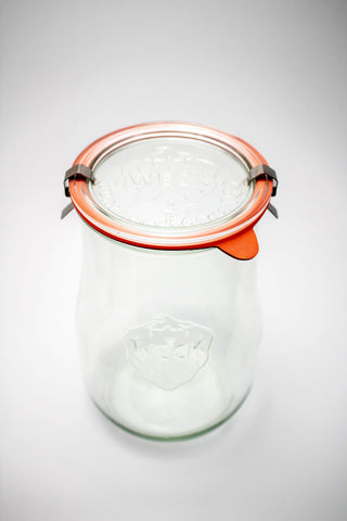 Weck Tulip Jar 1.5 L apta para iniciadores de fermento y uso seguro
