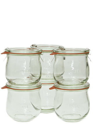WECK Tulip tarro de 0,36 l con boca ancha, ideal para conservas y almacenamiento.