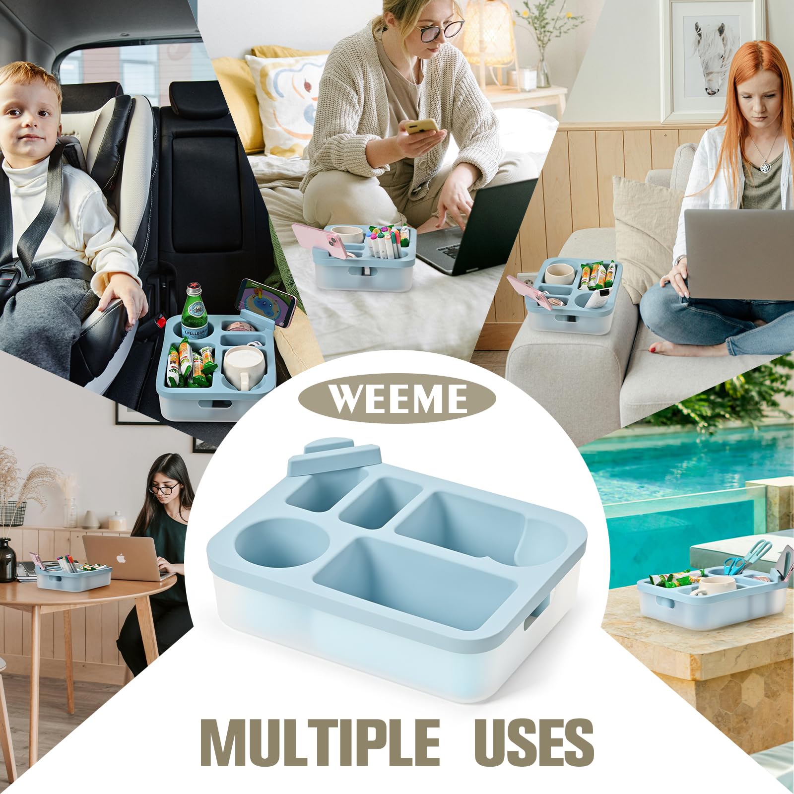 Weeme soporte para teléfono giratorio 360° para vista con una sola mano.