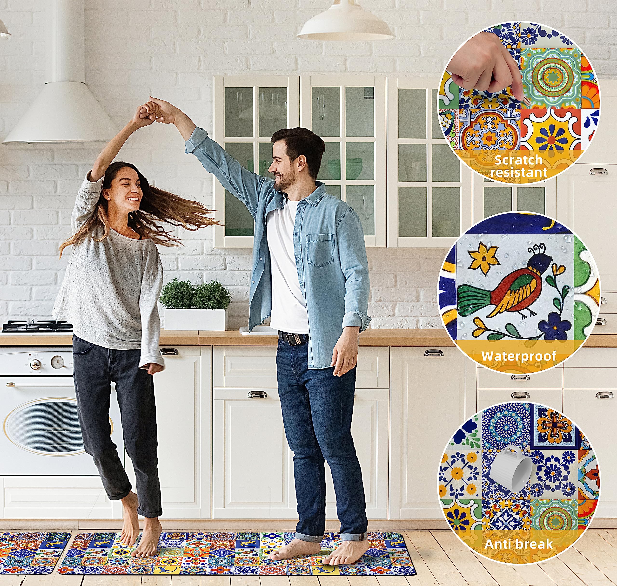 Weesire alfombra cocina antifatiga, 10 mm para reducir cansancio al estar de pie