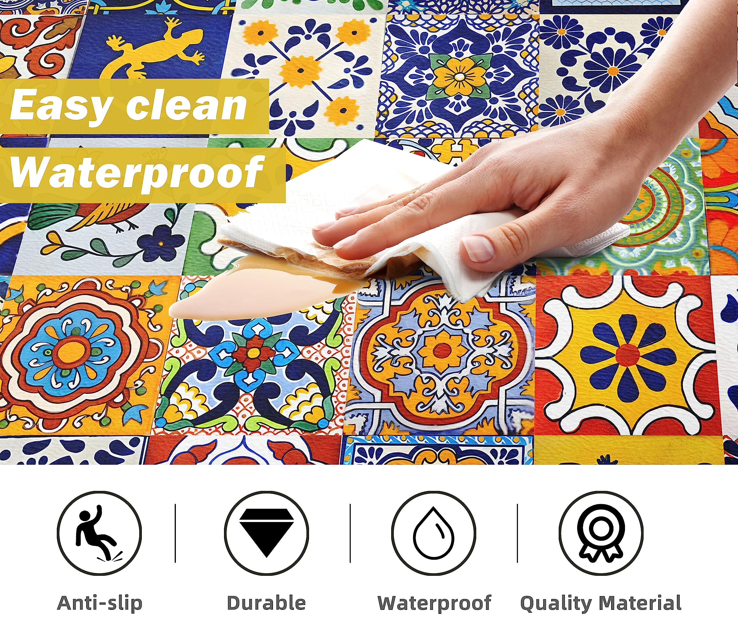 Weesire alfombra cocina antideslizante para superficies estables